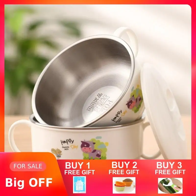 Комплект чаши для малышей чашка кормления присоска без BPA 304 миска из нержавеющей