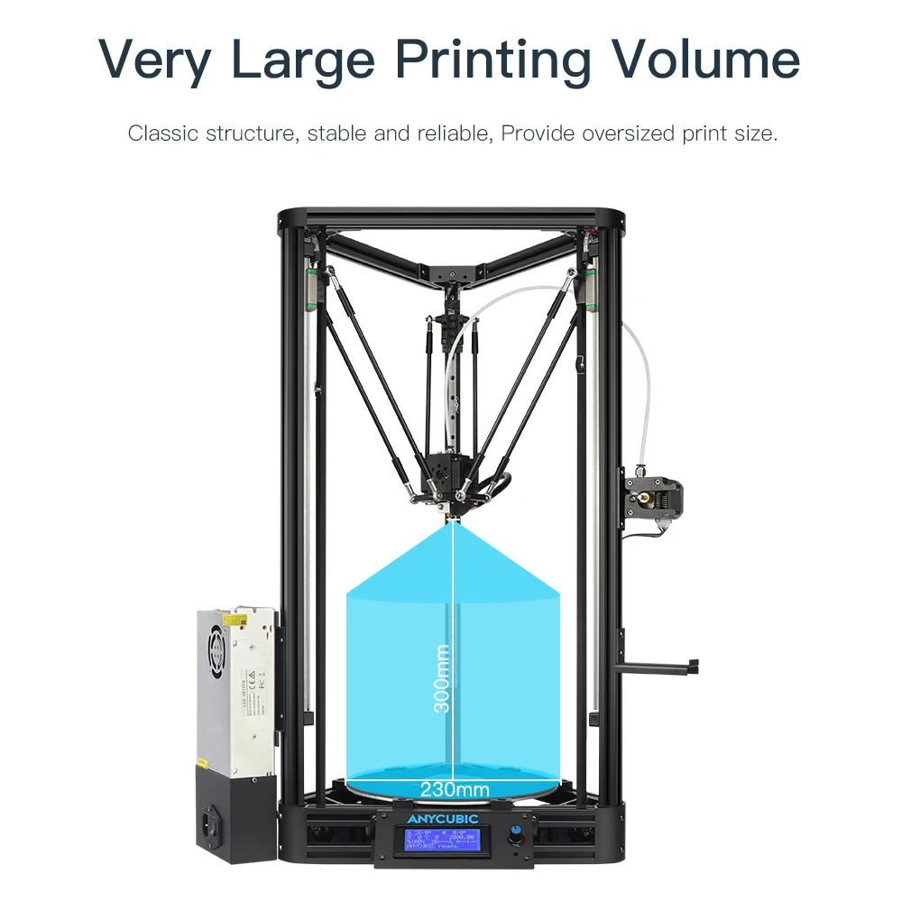 Anycubic 3D принтер коссель печати плюс размер гаджет авто-модуль уровня платформы 3d наборы для принтеров 3 д принтер DIY impresora 3d drucker 3д принтер