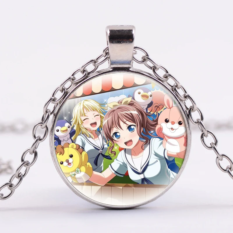Ожерелье Bang Dream Hikawa Sayo Minato Yukina Toyama Kasumi Коллекционная Аниме Фигурка стеклянный