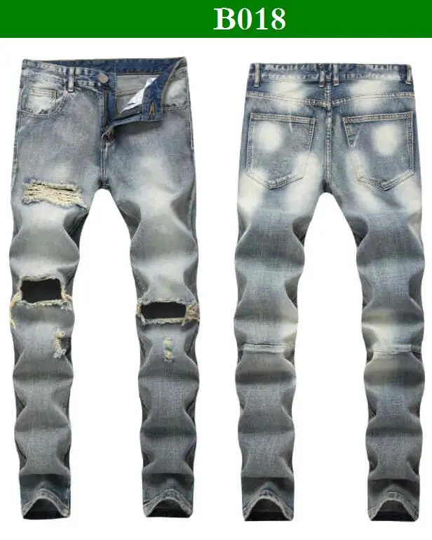 2021 Multi-Style Male Denim Retro Ripped Jeans Personalized 3D Printed Jeans Camouflage Straight-Leg Jeans