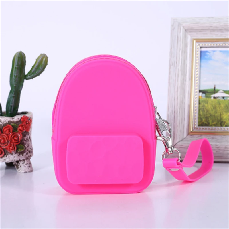 Best Selling New Cute Portable Coin Purses Holders Headset Bag Storage Key Case Silicone Candy Color Wallet | Багаж и сумки