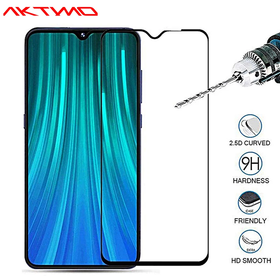 

9H 20D Full Coverage Clear Tempered Glass Film For Xiaomi Redmi Note 6 7 8 Pro 8T 8A 7A 6A Screen Protector Scratch-Resistant