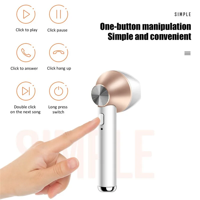 D012 наушники вкладыши TWS с Bleutooth Беспроводной Bluetooth 5 0 для Android спортивные гарнитуры