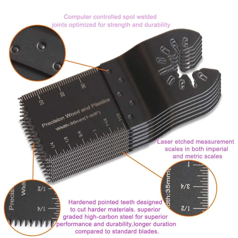 

20pcs Metal Cutting Saw Blade Oscillating Saw Blades MultiTool Oscillating Saw Blades For Renovator Power Wood Cutting Tool Bits