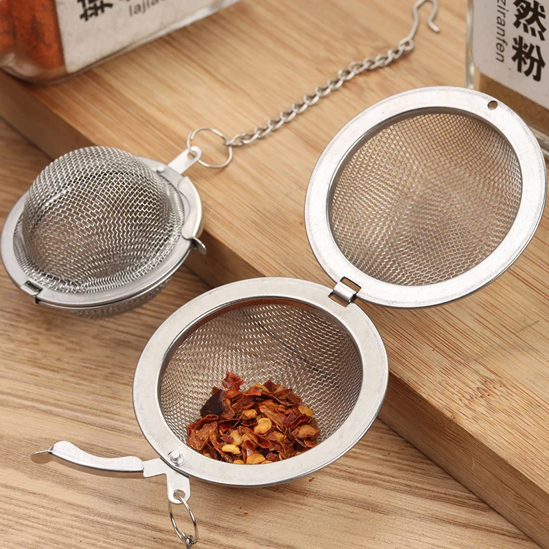 

Seasoning Ball Bag Tea Making 304 Stainless Steel Seasoning Ball Household Aniseed Braised Meat Stew Filter Net Bag Box Spice