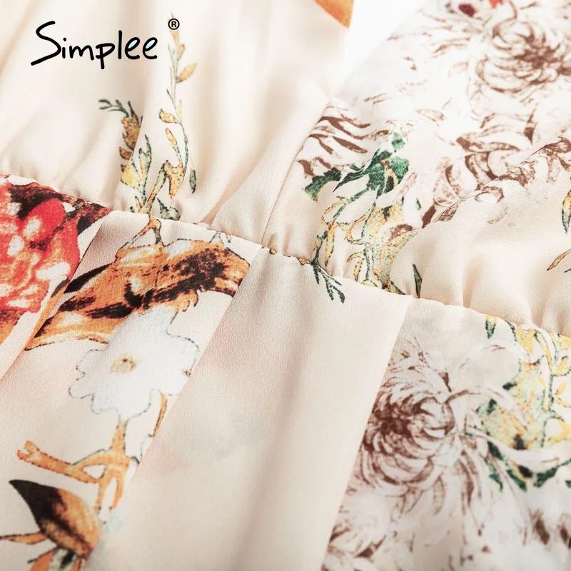 Летнее и осеннее женское платье Simplee с открытой спиной в стиле бохо вечернее