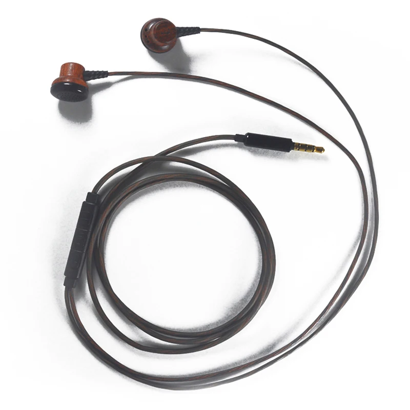 Роскошные деревянные проводной in-Ear стерео Hi-Fi наушники роскошные вкладыши