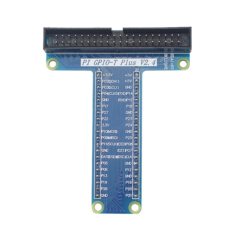 Т образный модуль расширения плата адаптер с 40 Pin GPIO женский Радужный кабель для