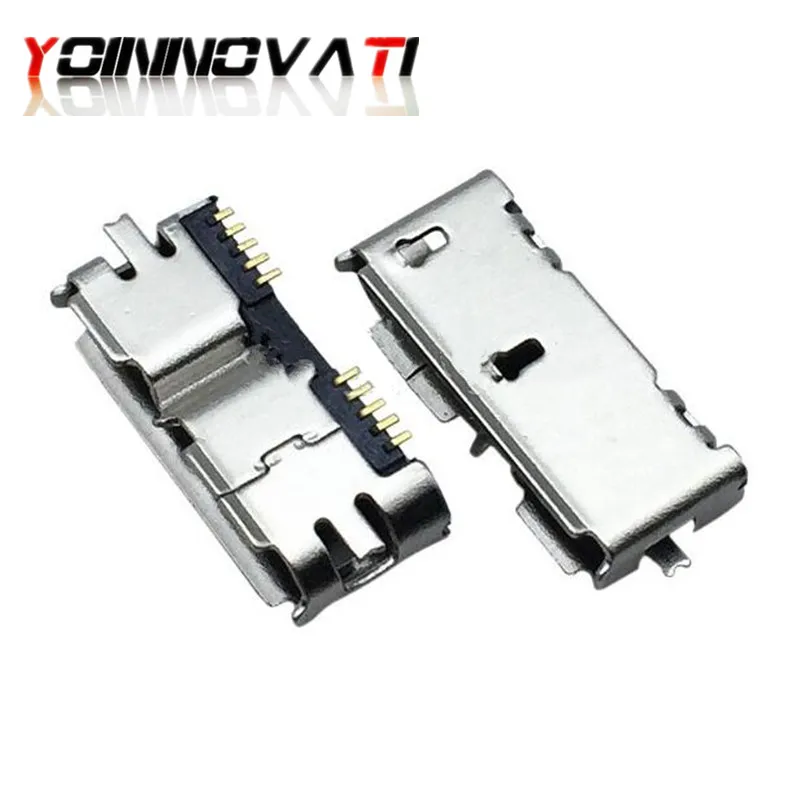 100 шт. Micro USB 3 0 B Тип SMT гнездо SMD2 10pin разъем для мобильных жестких дисков интерфейс