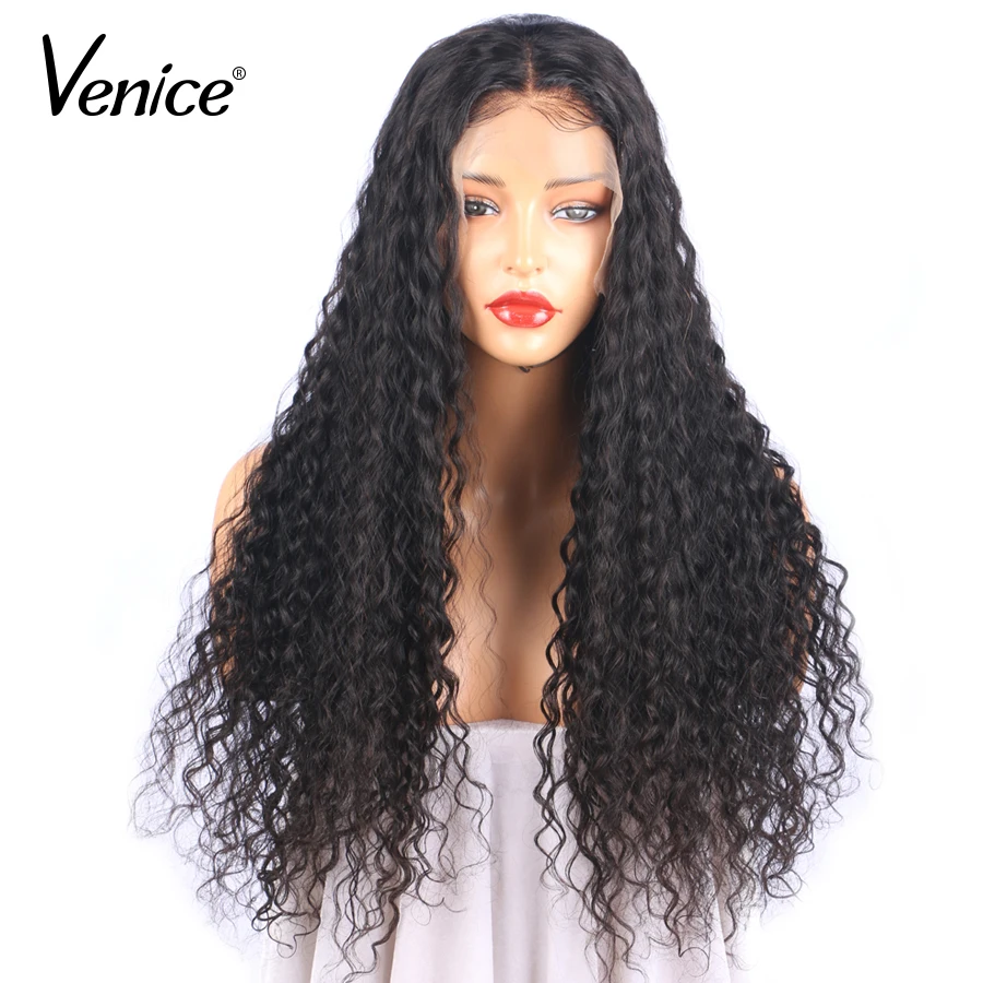 Венеция 360 кружевной передний al парик предварительно выщипанные с детскими