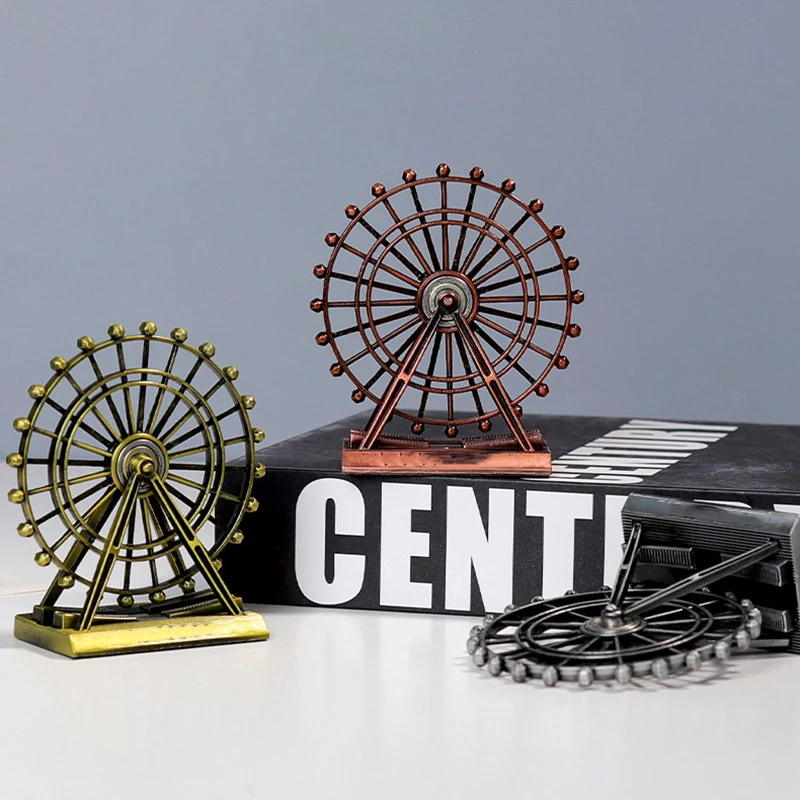 

Колесо обозрения модель из сплава ретро винтажный офисный Декор реквизит для фотосъемки гостиная винный телевизор шкаф Декор GQ