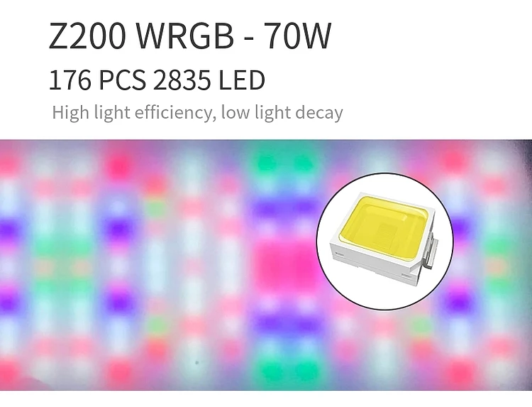구매 70W 담수 LED 수족관 조명 수생 심은 탱크 타이머와 전체 스펙트럼 물고기 탱크 램프