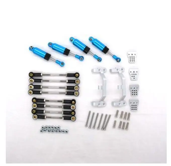 set 6 MN модель 1:12 D90 D91 RC автозапчасти для замены металлических запчастей регулируемый металлический рычаг+ сиденье для стержня+ Амортизаторы - Цвет: set 6
