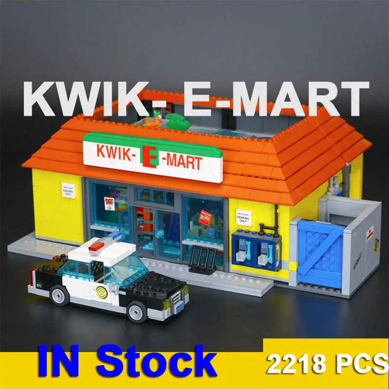 

В наличии, модель дома Kwik E Mart, строительные блоки, кирпичи 16004 83004 71016, игрушки «сделай сам», детские подарки на день рождения и Рождество