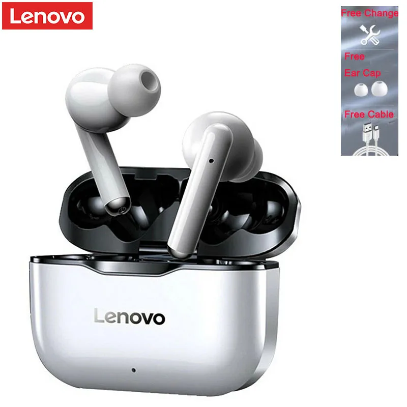 100% Оригинальные Lenovo LP1 TWS беспроводные наушники bluetooth-совместимы 5 0 двойное
