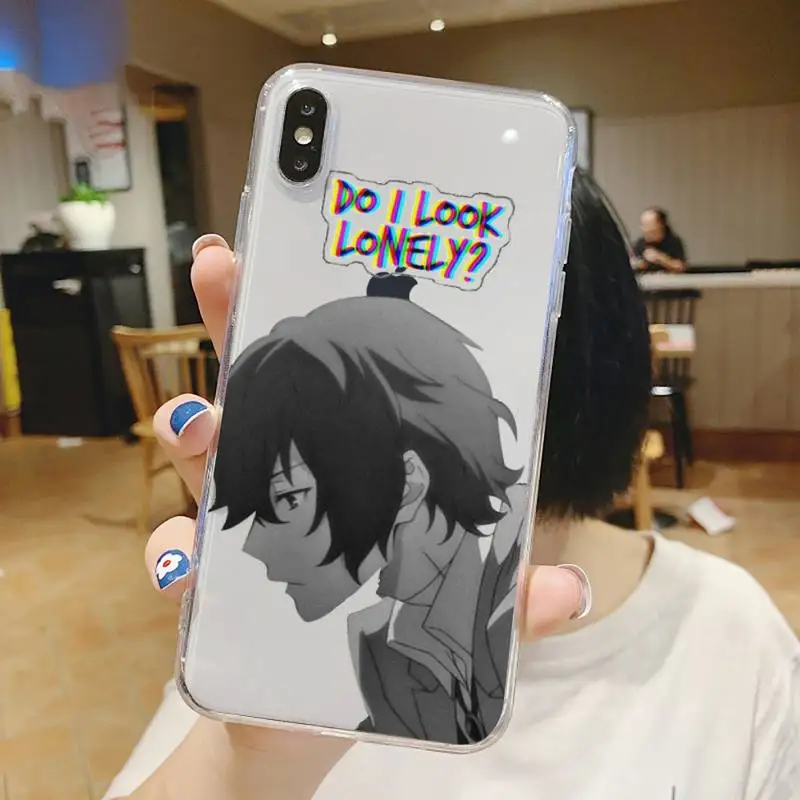 

Anime Bungou Stray Dogs Phone Case Transparent soft For iphone 5 5s 5c se 6 6s 7 8 11 12 plus mini x xs xr pro max