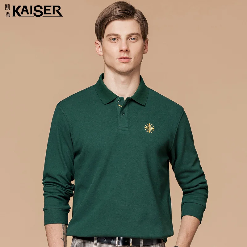 

футболка оверсайз футболка мужская футболка мужская одежда поло мужское футболки-поло рубашка Мужская Однотонная футболка с длинным рукав...