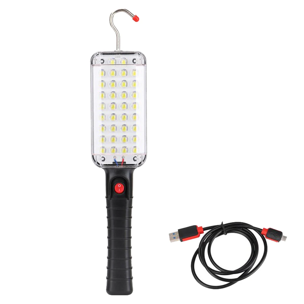 

Portable Handheld Work Light Inspection Torch LED Flashlight Magnetic Back