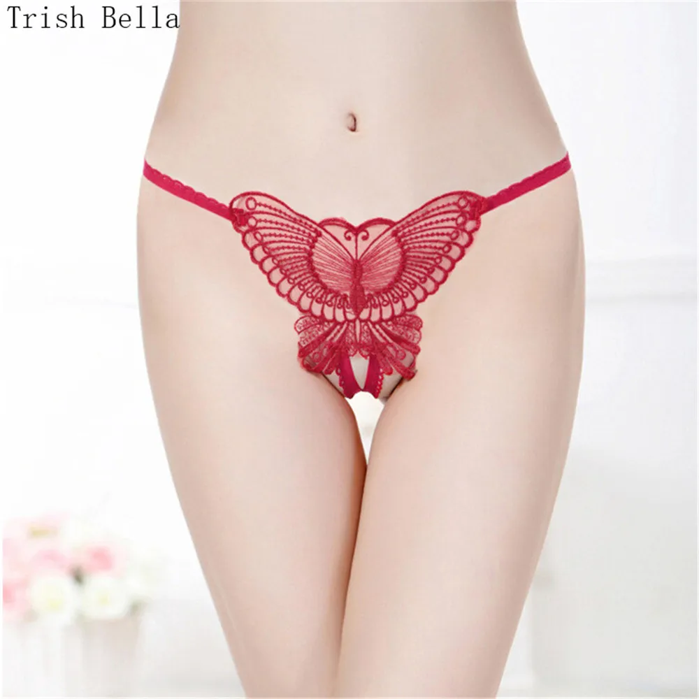 

Jacobs Butterfly transparent Low-waisted Hollow string tanga sexy lingerie visavis sexy panties underwear women