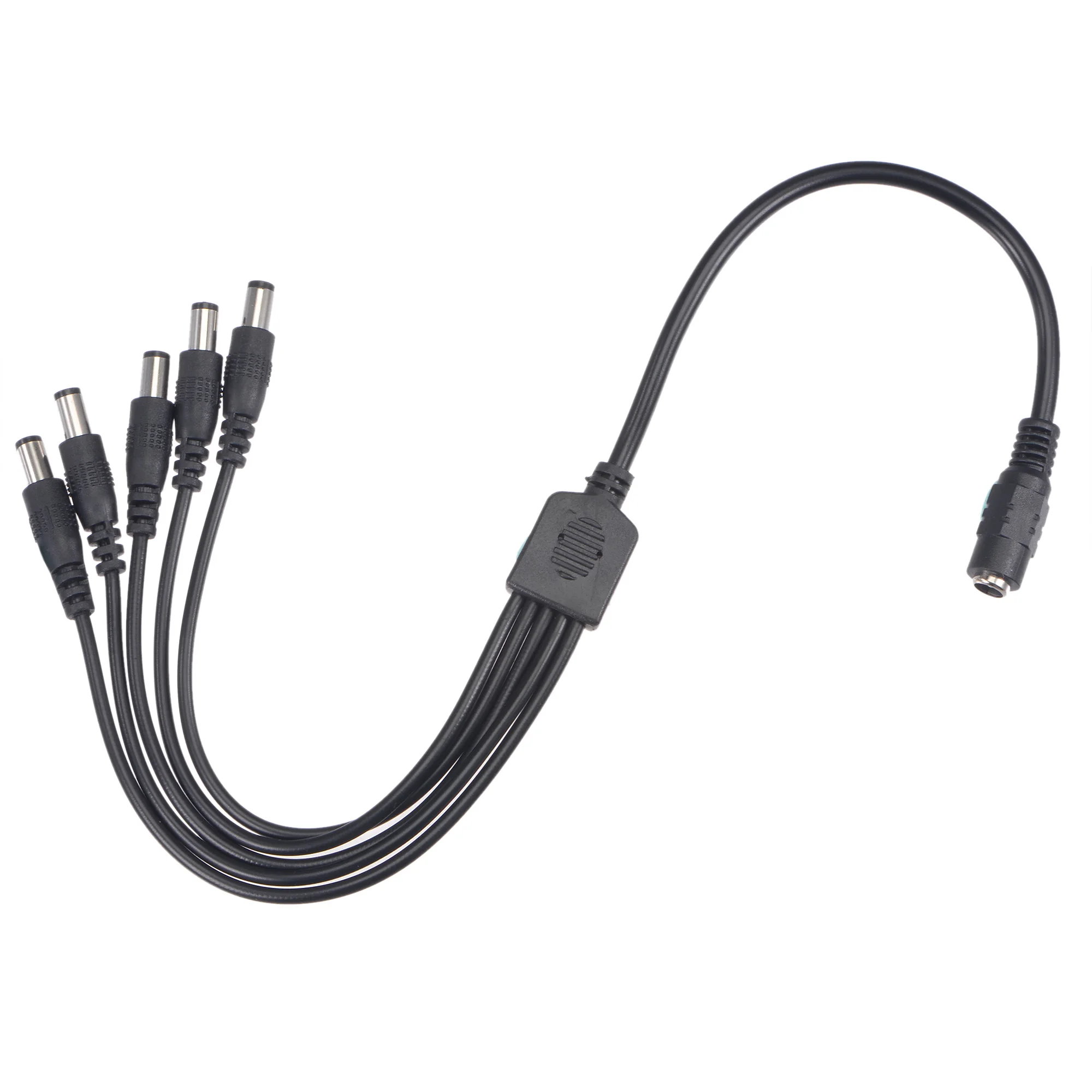 

Uxcell DC Cable 5.5mm x 2.1mm 1 Female to 5 Male for Camera LED Light 3 Pcs