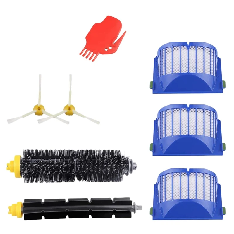 

HEPA Filter Brush Replacement Kit for IRobot Roomba 600 610 620 630 650 660 680 690 Serie Vacuum Cleaner Accessorie 8Pcs