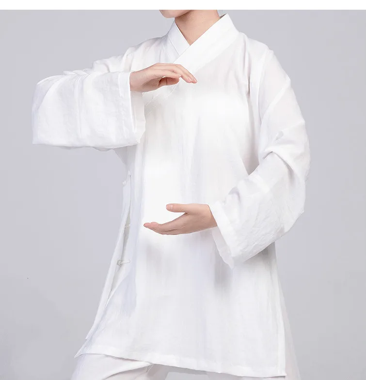 Tai Chi Wing Chun Suit Martial Arts Gis Custom Linen 25 Colors Gongfu Clothes Chinese Style Male Ancient Improved Hanfu |