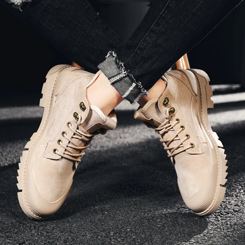 

Shoes High Top Causal Shoes For Men Casual Man Fashion Sneakers High Top Men's Leather Sports Mens Hot Sale Hightop Sport
