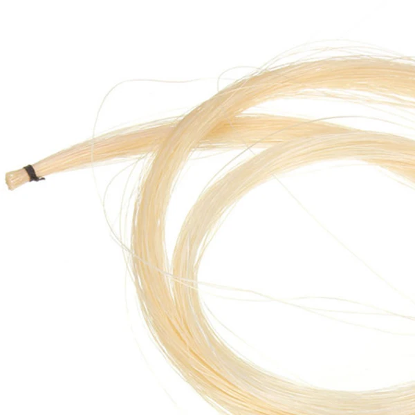 

Hank 31-31.5 Inch Genuine Mongolian Horse Hair for Violin, Viola, Cello, Bass Bow,Photo Color