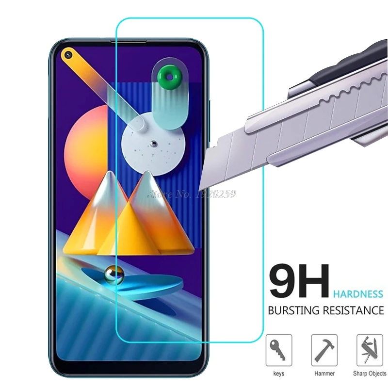 Закаленное стекло для Samsung Galaxy M11 Original 9H 2.5D защитная пленка M 11 SM M115F Защитное