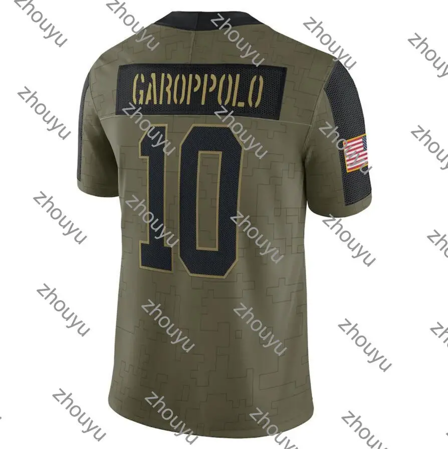 

Трикотажная футболка с надписью Стич для мужчин 49ers Jimmy Garoppolo 2021