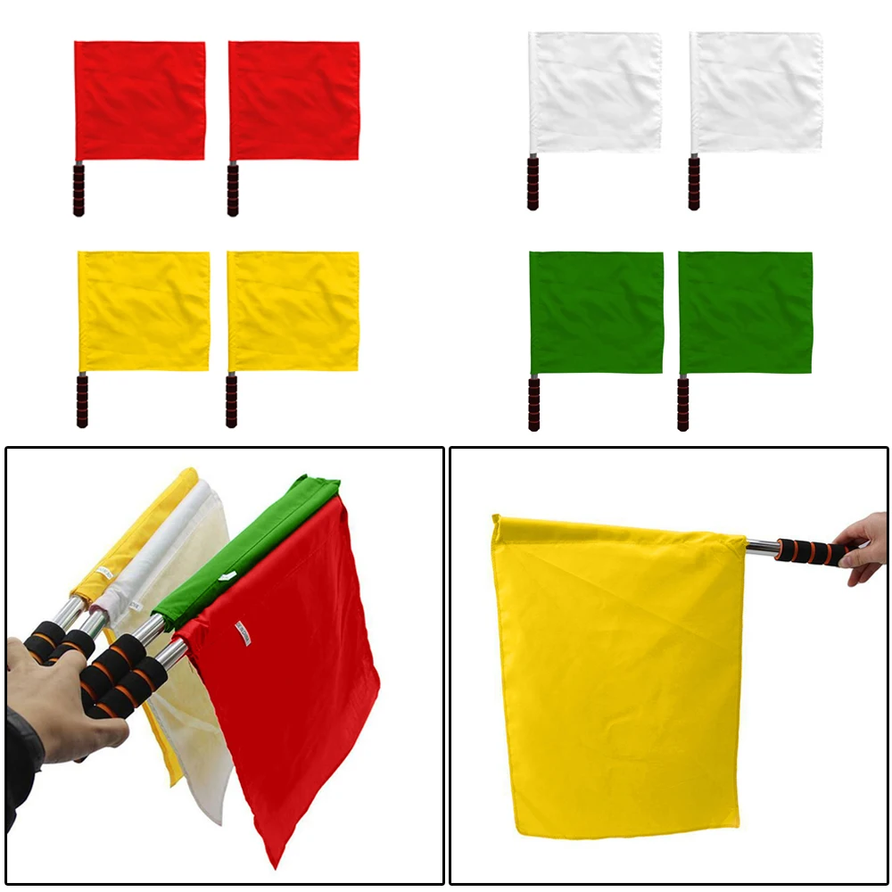 2 шт. судейский флажок для футбола на открытом воздухе спортивной площадки