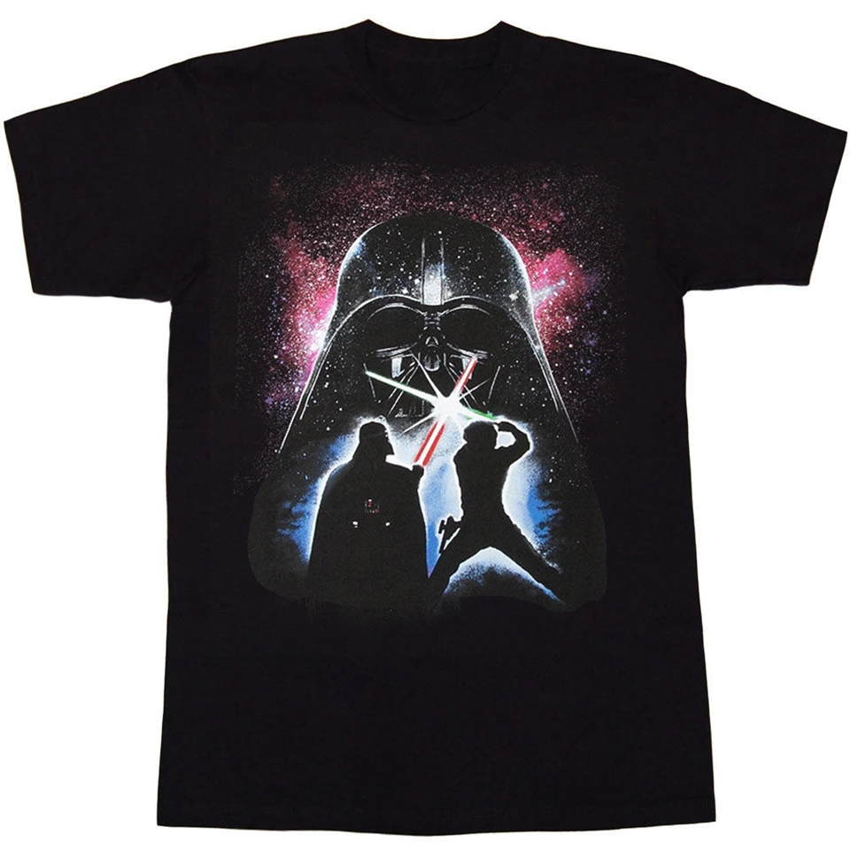 Звездные войны светящийся Saber битва футболка Топы Футболка классический