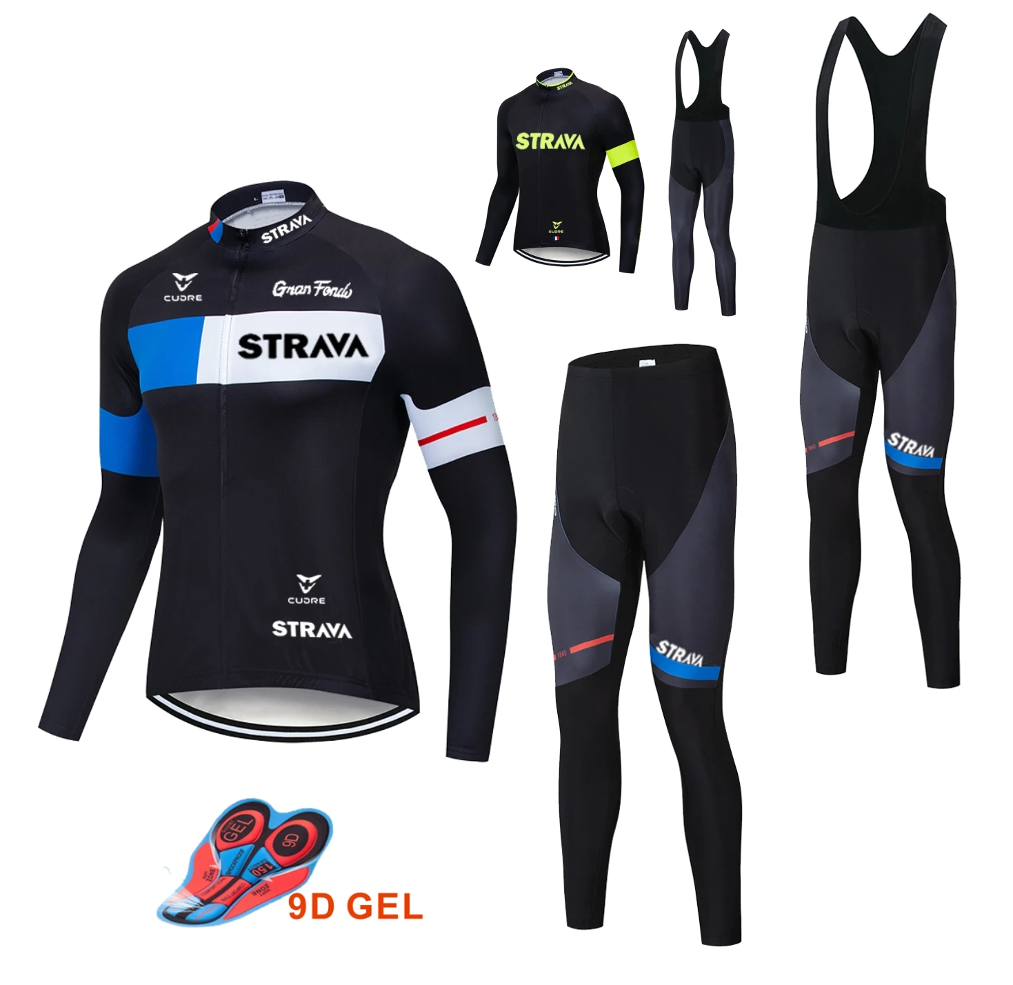 STRAVA Pro Team футболка с длинным рукавом для велоспорта комплект одежды MTB Униформа