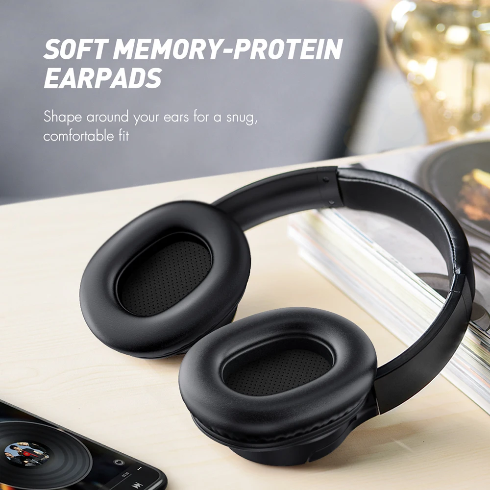 Mpow H7 большой размер над ухом Bluetooth Наушники Hi-Fi стерео шумоподавляющие наушники с микрофоном и сумкой для переноски для iPhone/iPad