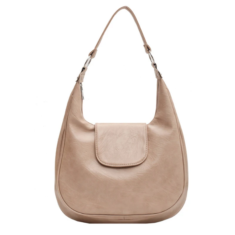 

Vintage PU Leather Shoulder Bags High Capacity Total Bag Lady Winter Branded Trending Handbags and Purses