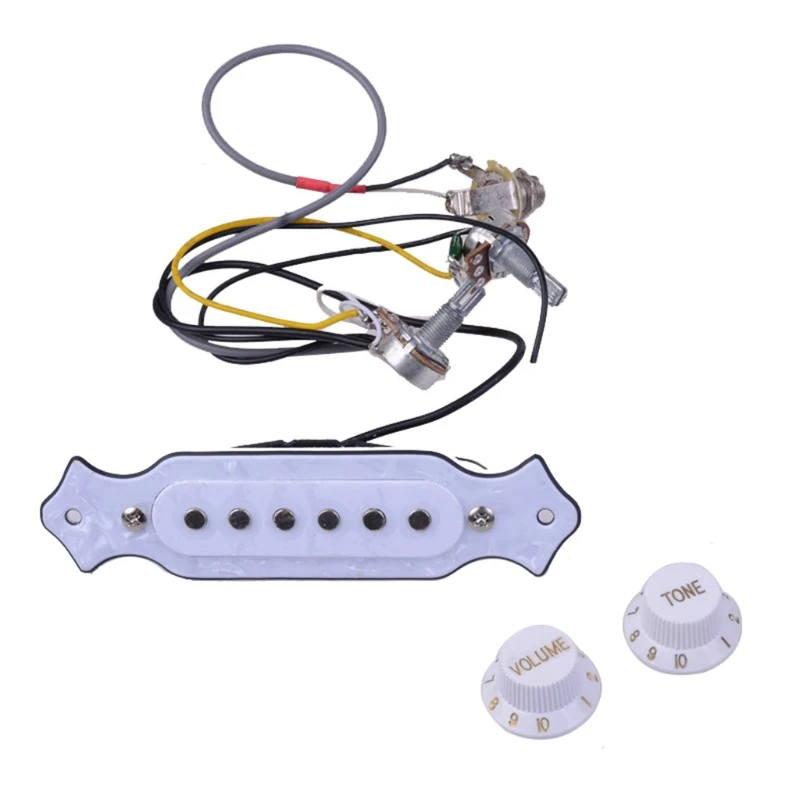 

Pre-wired 6-string Single Coil Guitar Pickup Wiring Harness With Volume Tone