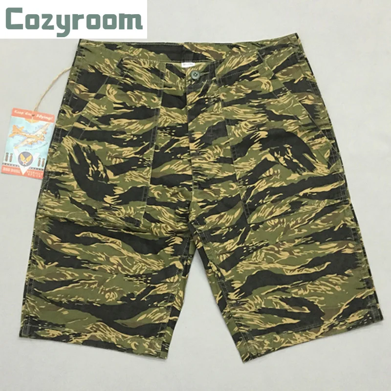 

Уютная комната J7055 Вьетнам войны Военный тигра с шортами камуфляжного цвета для Для мужчин с круглым армия Грен