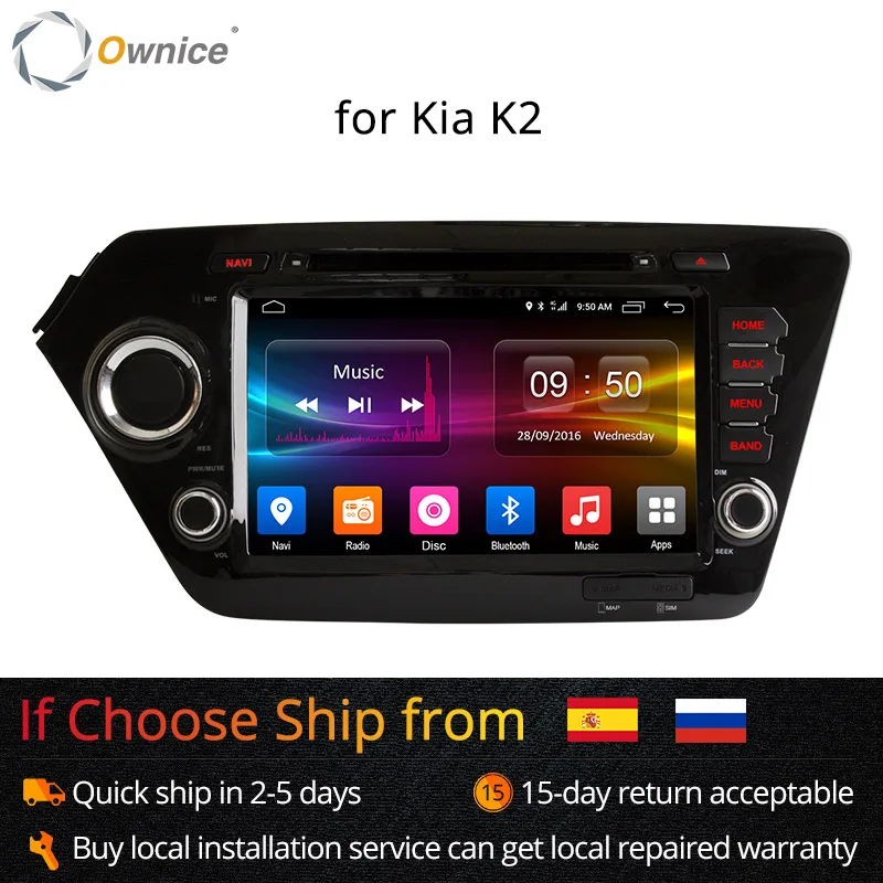 

Ownice Android 6.0 Octa 8 Core 2GB RAM for Kia k2 RIO 2010 - 2015 car dvd player GPS Navi Support 4G LTE Network DAB+ DVR TPMS