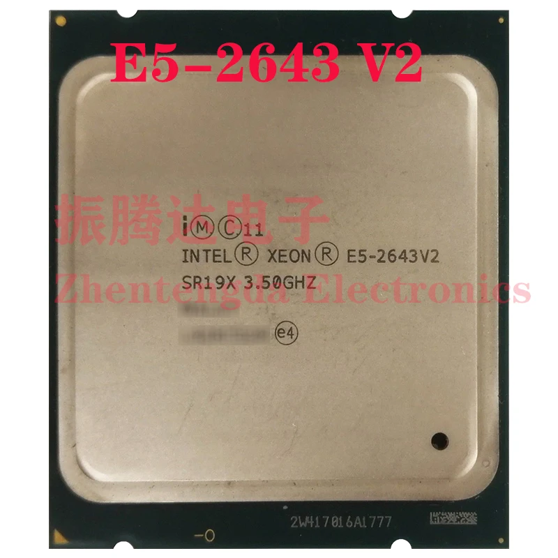 Серверный процессор Intel Xeon E5 2643 v2 3 5 ГГц 25MB 6 Core 12 нитей LGA 2011 2643v2 Процессор