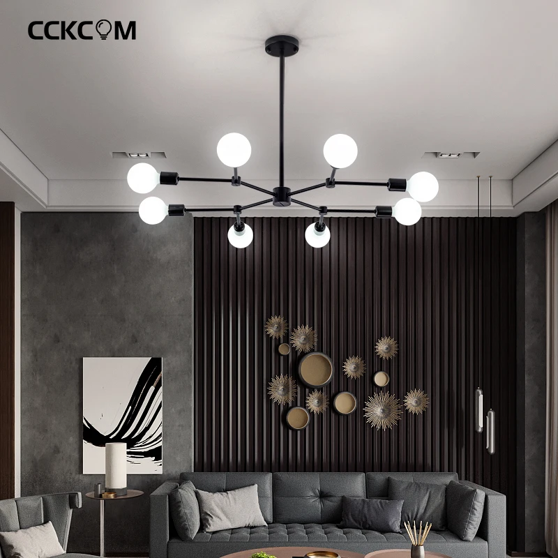 

Modern LED Chandelier Lighting For Living Room Bedroom New Lamp Chandeliers Multiple Heads Adjustable Home Indoor Light Fixture