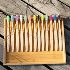 10 цветов, портативная мягкая Экологически чистая деревянная зубная щетка с натуральной бамбуковой ручкой и бумажным чехлом