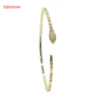 Новинка 2020, модный браслет со змеей, Элегантный женский браслет со змеиным фианитом, регулируемый браслет