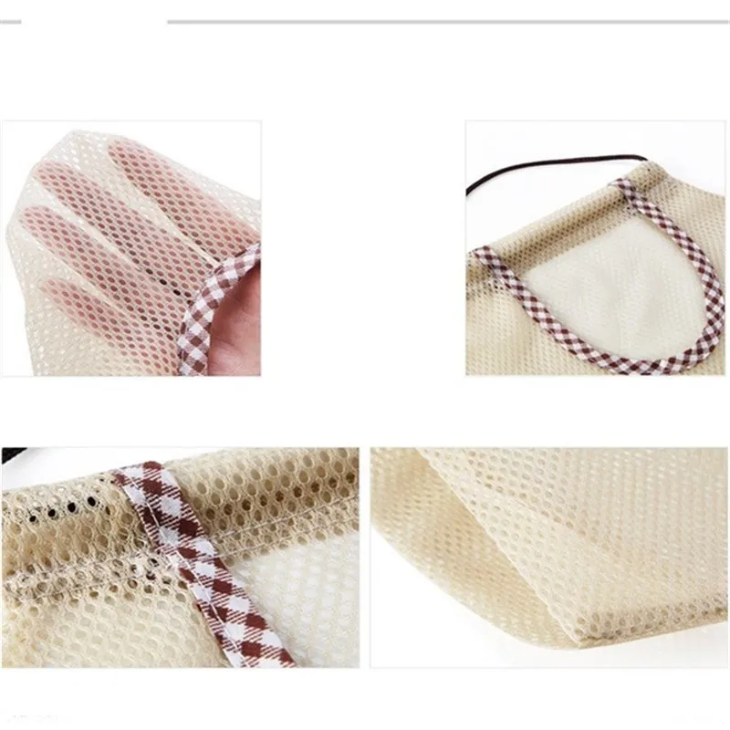 

Fruit Vegetable Garlic Onion Hanging Storage Bag Reusable Mesh Bags Organizer