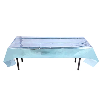 sky blue 1 м* 2,7 м красивое розовое золото украшение стола прямоугольная скатерть Блестки из ПЭТ свадебное украшение скатерти Единорог день рождения - Цвет: sky blue