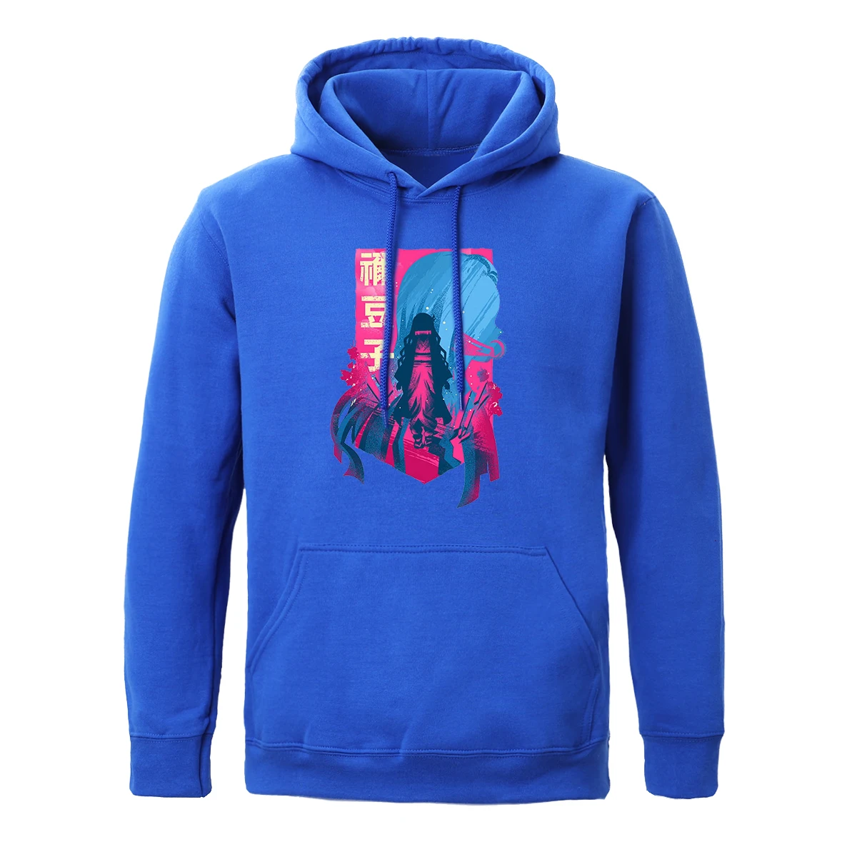 

Hot Sale Soft Brand Sportwear Demon Slayer Kamado Nezuko Printing Male Sweatshirt Thermal Vintage Men Hoodie Oversize Hoodies