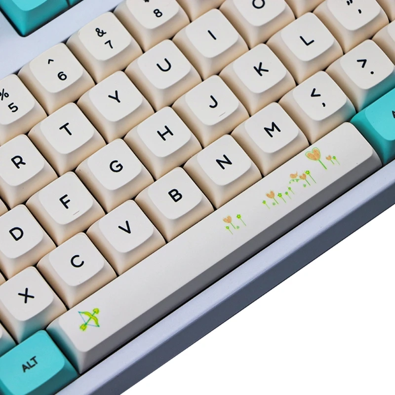 

130 Keys XDA Profile PBT Keycaps DYE Sublimation For 61 64 87 104 108 Keys Cherry Mx Switch Mechanical Keyboard