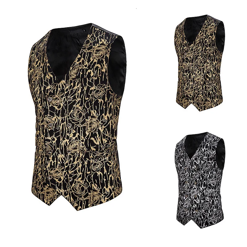 

New Arrival Dress Vests For Men Slim Fit Mens Suit Vest Male Waistcoat Gilet Homme Casual Sleeveless Formal Business Jacket M78