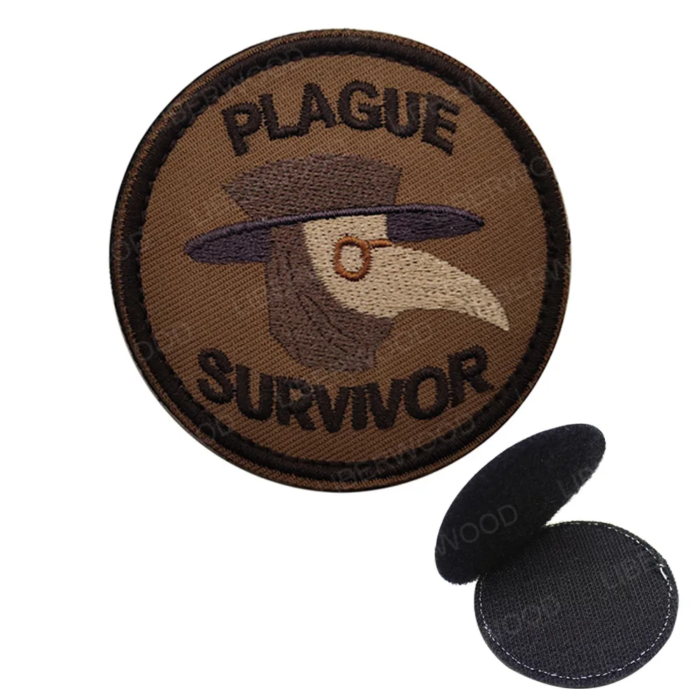 Plague Survivor Geek Badge Patch Clothes Sewing Wilderness Survival Merit 2021