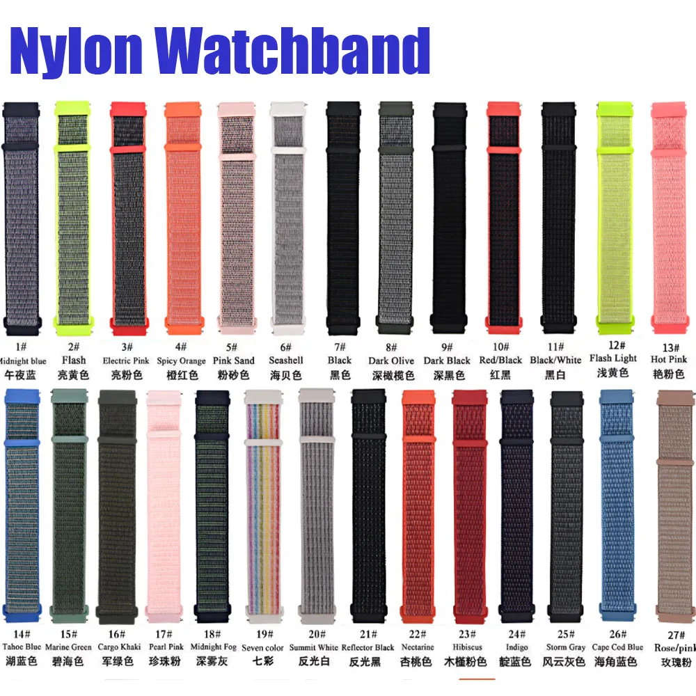 OEM ODM ремешок для часов из кожи/силикона/нейлона Samsung/Huawei/Garmin/Amazfit/Fossil Q/Withing Watch не