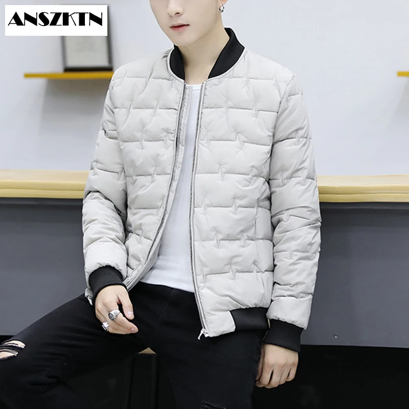 

Осенняя однотонная короткая куртка, Мужская и Женская Стеганая куртка, модная Корейская приталенная бейсбольная куртка, уличная утепленная верхняя одежда для мужчин и женщин